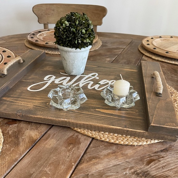 Pottery Barn Faceted Star Crystal Candle Holders